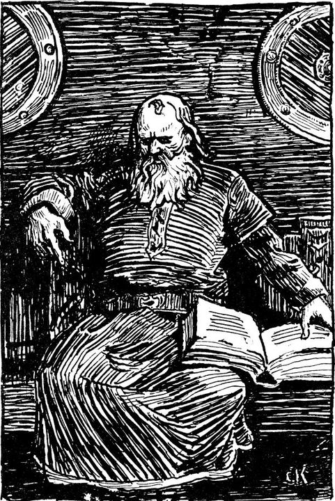 Portrait of Snorri Sturluson.