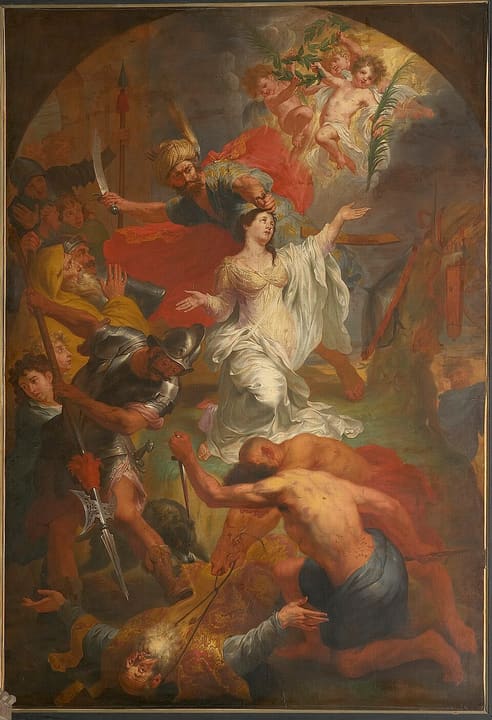 Posthumous or imagined likeness of St. Dymphna.