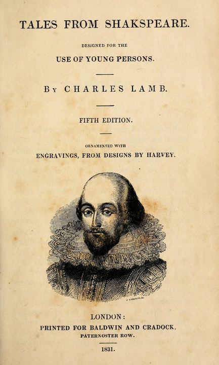 Tales from Shakspeare (1831) title page (Tales from Shakespeare)