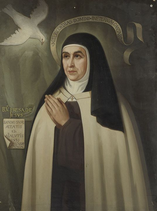 Teresa of Avila, painted by Eduardo Balaca (c. 1877).