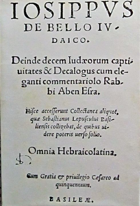 Jewish war, josephus flavius 1559 (The Jewish War)
