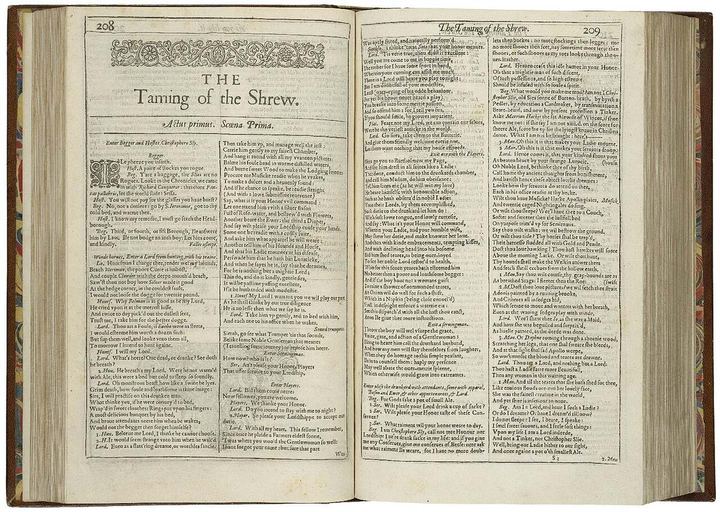 First-page-first-folio-taming-shrew (The Taming of the Shrew)
