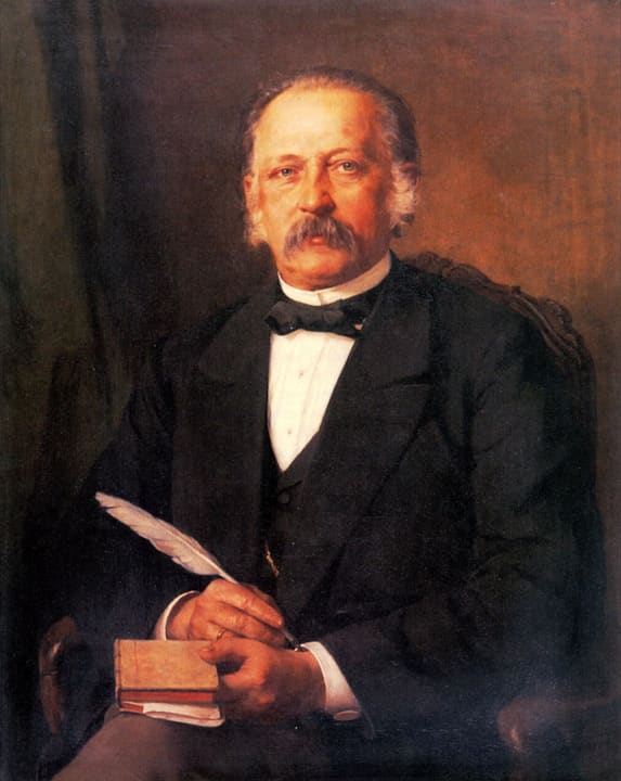 Portrait of Theodor Fontane.
