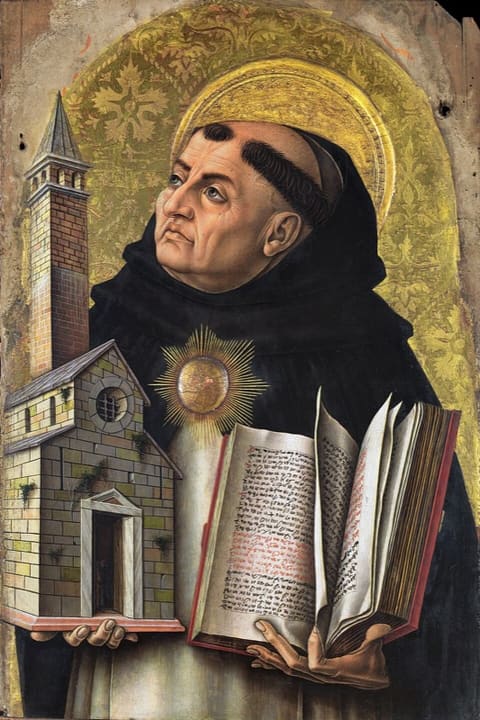 Posthumous or imagined likeness of Thomas Aquinas.