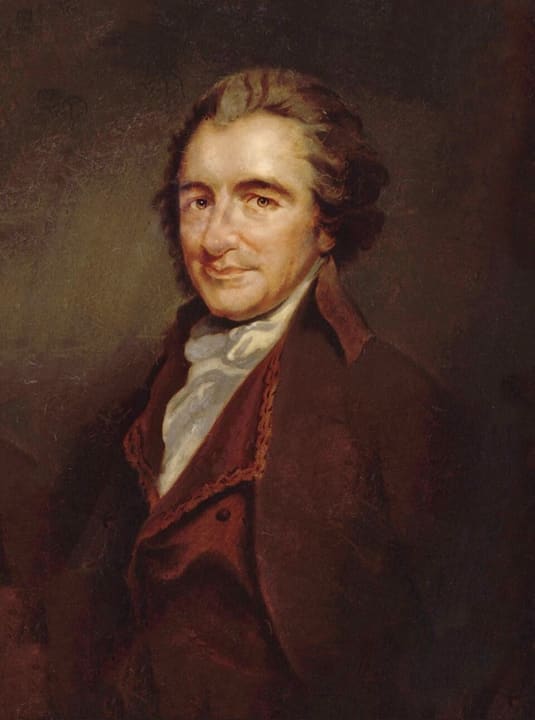 Posthumous or imagined likeness of Thomas Paine.