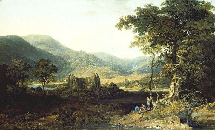 Tintern-abbey-by-william-havell (Lines Composed a Few Miles above Tintern Abbey)