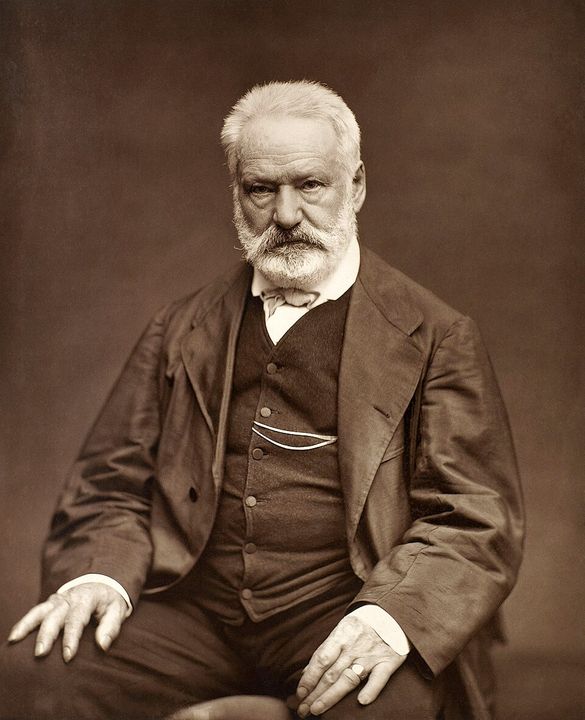 Portrait of Victor Hugo.