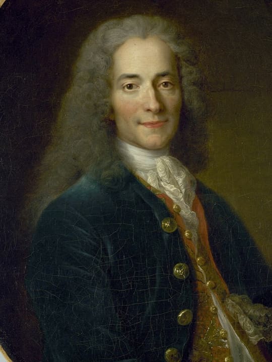Portrait of Voltaire.