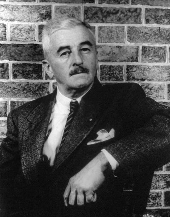 Portrait of William Faulkner.