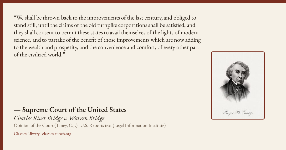 Quote card: We shall be thrown back to the improvements of the last century, and obliged to