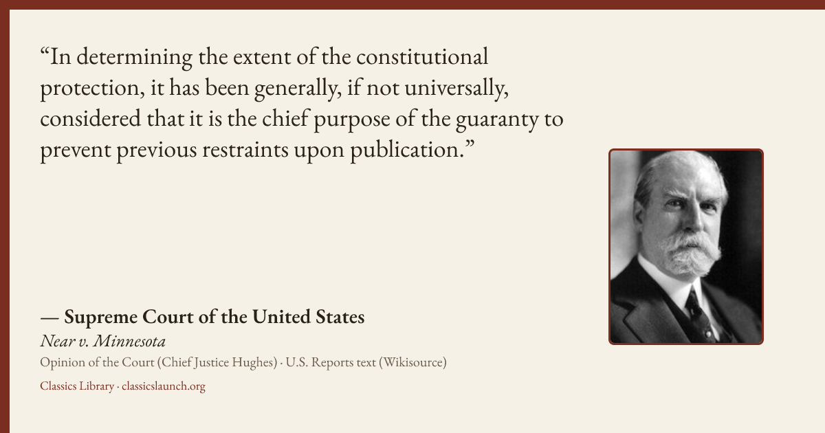 Quote card: In determining the extent of the constitutional protection, it has been generall