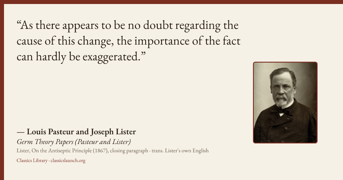 Quote card: As there appears to be no doubt regarding the cause of this change, the importan