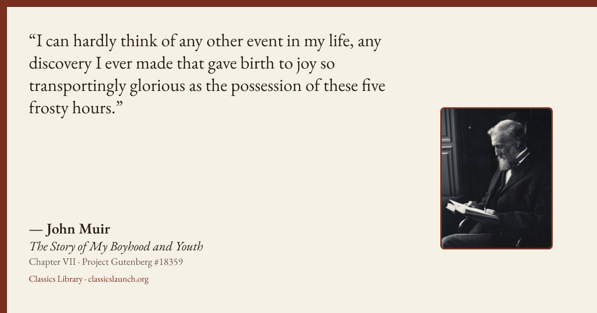 Quote card: I can hardly think of any other event in my life, any discovery I ever made that